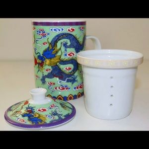 3 pc World Market tea infusion mug